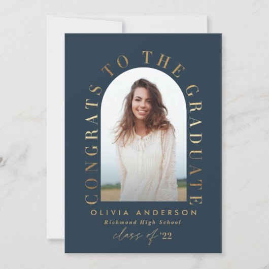 Moderner geometrischer Foto-Bogen-Abschluss (Vorderseite)