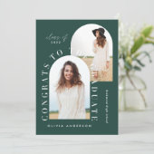 Moderner geometrischer, grün mehrpoliger Abschluss (Stehend Vorderseite)