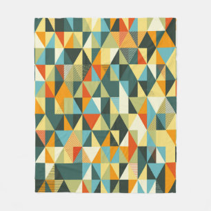 Moderner geometrischer Hintergrund. Abstraktes Fla Fleecedecke