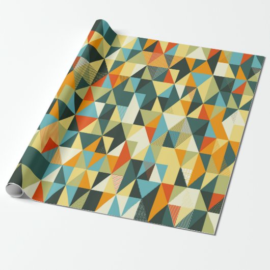 Moderner geometrischer Hintergrund. Abstraktes Fla Geschenkpapier (Ungerollt)