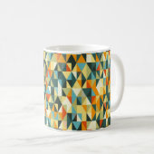 Moderner geometrischer Hintergrund. Abstraktes Fla Kaffeetasse (VorderseiteRechts)