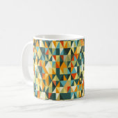 Moderner geometrischer Hintergrund. Abstraktes Fla Kaffeetasse (Vorderseite Links)