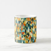 Moderner geometrischer Hintergrund. Abstraktes Fla Kaffeetasse (Mittel)