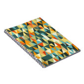 Moderner geometrischer Hintergrund. Abstraktes Fla Notizblock (Rechte Seite)