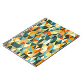 Moderner geometrischer Hintergrund. Abstraktes Fla Notizblock (Linke Seite)