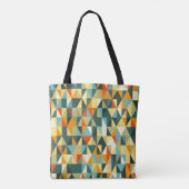 Moderner geometrischer Hintergrund. Abstraktes Fla Tasche (Rückseite)