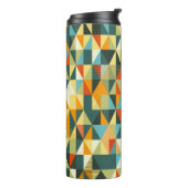 Moderner geometrischer Hintergrund. Abstraktes Fla Thermosbecher (Nach links gedreht)