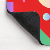 Moderner geometrischer Hintergrund in Farbverläufe Mousepad (Ecke)