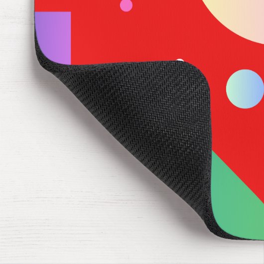 Moderner geometrischer Hintergrund in Farbverläufe Mousepad (Ecke)