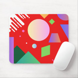 Moderner geometrischer Hintergrund in Farbverläufe Mousepad