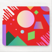 Moderner geometrischer Hintergrund in Farbverläufe Mousepad (Vorne)