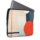 Moderner geometrischer Hintergrund Laptopschutzhülle (Vorne Rechts)