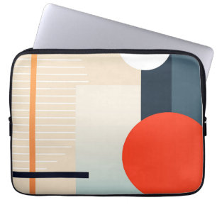 Moderner geometrischer Hintergrund Laptopschutzhülle