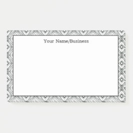 Moderner geometrischer Individuelle Name Post-it Klebezettel