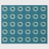 Moderner geometrischer Kreis Geschenkpapier (Flach)