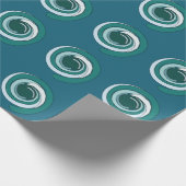 Moderner geometrischer Kreis Geschenkpapier (Ecke)