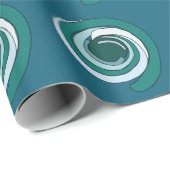 Moderner geometrischer Kreis Geschenkpapier (Rolleneckpunkt)