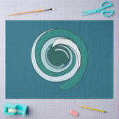 Moderner geometrischer Kreis Seidenpapier (Basteln)