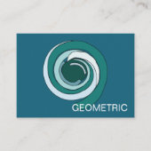 Moderner geometrischer Kreis Visitenkarte (Vorderseite)