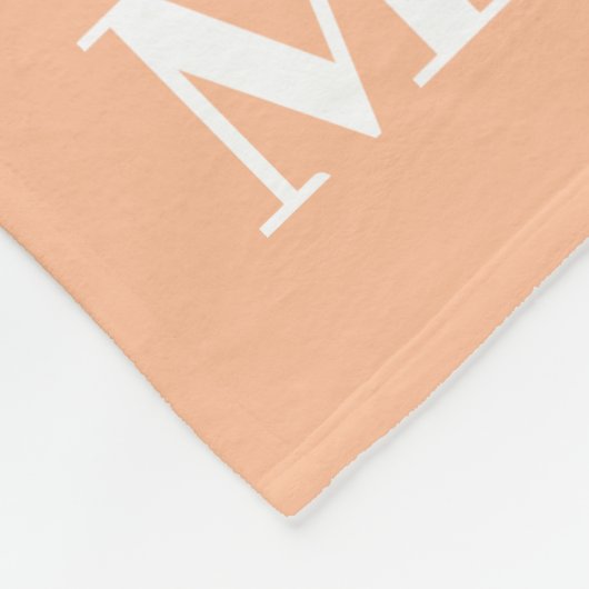 Moderner geometrischer monogramm Farbblock Fleecedecke (Ecke)