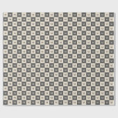 Moderner geometrischer monogramm Farbblock Geschenkpapier (Flach)