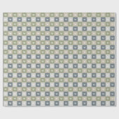 Moderner geometrischer monogramm Farbblock Geschenkpapier (Flach)