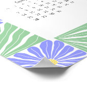 Moderner geometrischer Musterkalender 2024 Poster (Ecke)