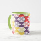 Moderner geometrischer Pop Mitte der 70er Jahre Tasse (Vorderseite Links)