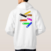 Moderner geometrischer Pullover - kühne Muster für (Rückseite)