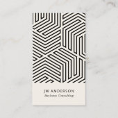 Moderner geometrischer QR-Code Visitenkarte (Vorderseite)