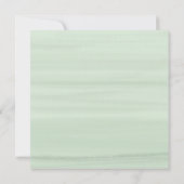 Moderner geometrischer Rahmen Eukalyptus BRIDAL LU Einladung (Rückseite)