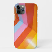 Moderner geometrischer Regenbogen-Streifen Case-Mate iPhone Hülle (Rückseite)