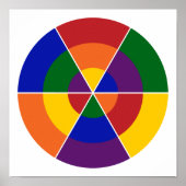 Moderner geometrischer Regenbogenmuster LGBT-Preis Poster (Vorne)