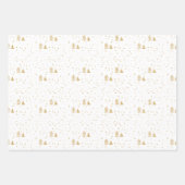 Moderner geometrischer Schwarz-weißer Weihnachtsba Geschenkpapier Set (Vorderseite 2)