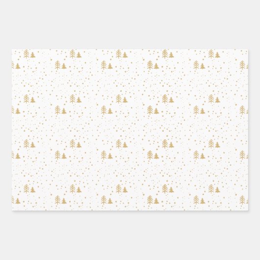 Moderner geometrischer Schwarz-weißer Weihnachtsba Geschenkpapier Set (Vorderseite 2)