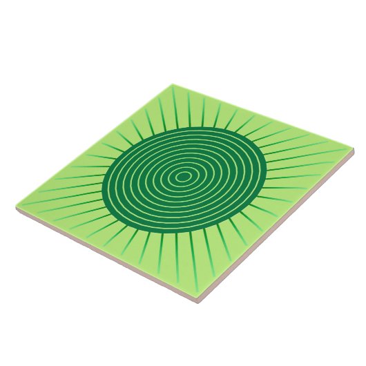 Moderner geometrischer Sonnendurchbruch - Fliese (Seite)