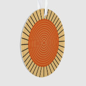 Moderner geometrischer Sonnendurchbruch - Ornament (Vorderseite)