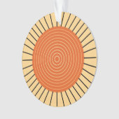 Moderner geometrischer Sonnendurchbruch - Ornament (Vorderseite)