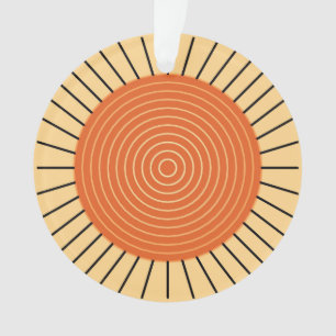 Moderner geometrischer Sonnendurchbruch - Ornament