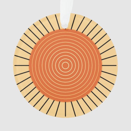 Moderner geometrischer Sonnendurchbruch - Ornament (Vorderseite)