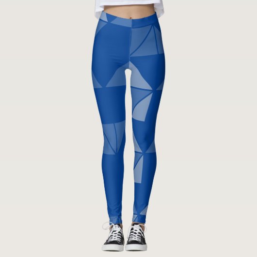 Moderner geometrischer Stil für braunes Design Leggings (Vorderseite)