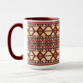 Moderner geometrischer Südweststil Tasse (Links)
