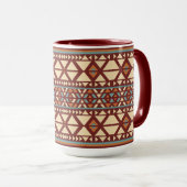 Moderner geometrischer Südweststil Tasse (VorderseiteRechts)