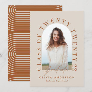 Moderner geometrischer typografischer Foto Bogen A