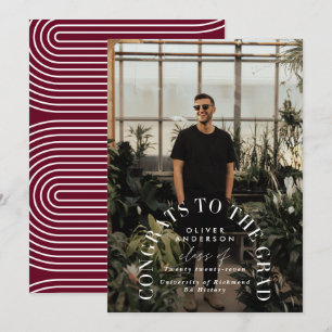 Moderner geometrischer typografischer Foto Bogen A