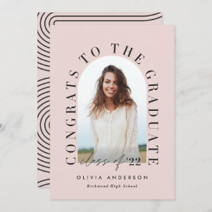 Moderner geometrischer typografischer Foto Bogen A