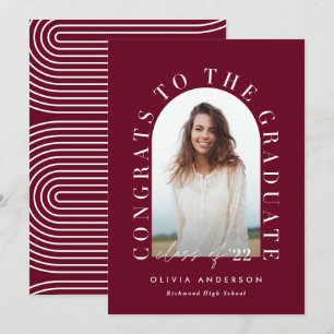 Moderner geometrischer typografischer Foto Bogen A