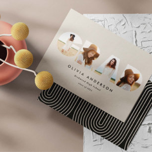 Moderner geometrischer typografischer Foto Bogen A