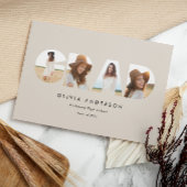 Moderner geometrischer typografischer Foto Bogen A