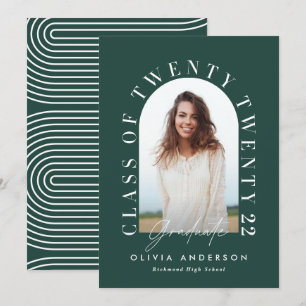 Moderner geometrischer typografischer Foto Bogen A